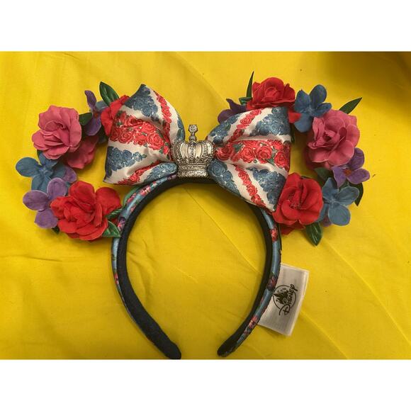 Disney Parks 2022 Epcot Floral United Kingdom Pavilion Ears Headband